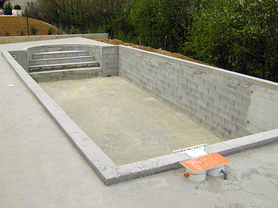 Création piscine béton à Landes-le-Gaulois