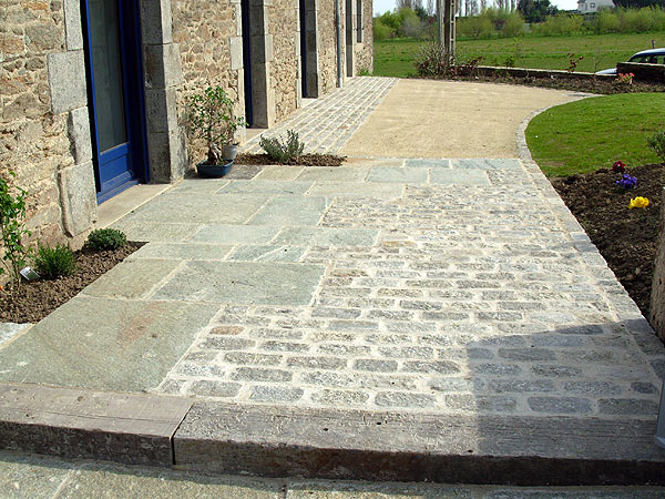 Dallage, terrasse, chape pavée dans le Loir-et-Cher